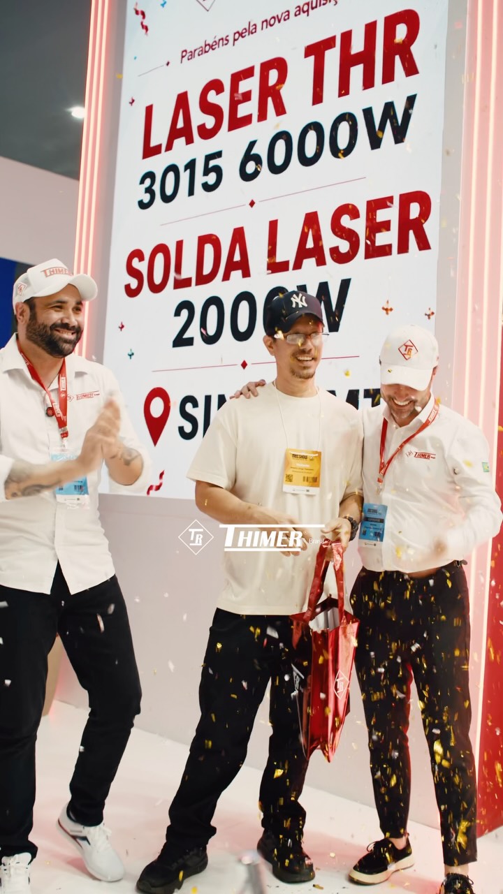 Capa do vídeo Laser THR 3015 6000 W no Instagram da THIMER Brasil